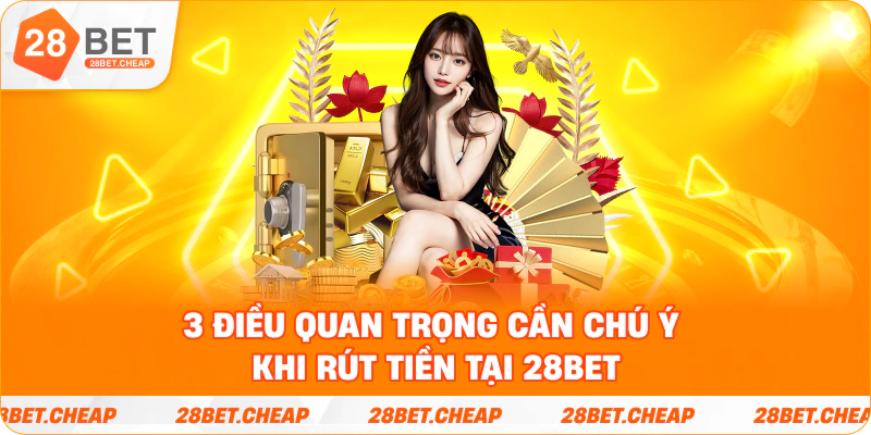 3 điều quan trọng cần chú ý khi rút tiền tại 28BET