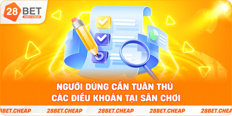 Người dùng cần tuân thủ các điều khoản tại sân chơi