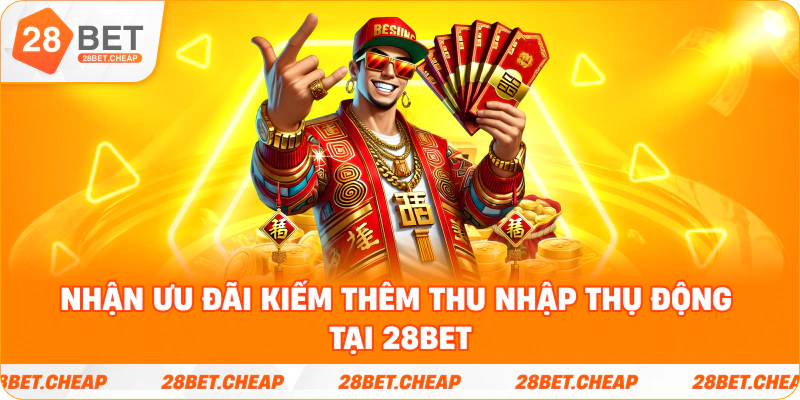Nhận ưu đãi kiếm thêm thu nhập thụ động tại 28BET